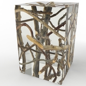 F163 KISIMI Occasional Table Acrylic Drifted Branches