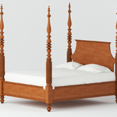Bed with columns