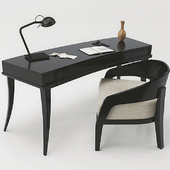 chair, desk, desk accessories
