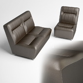 set of modular upholstered furniture