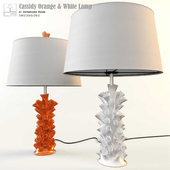 Cassidy Orange & White Lamp