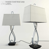 Ferndale Scroll Metal Lamp