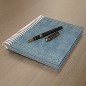 Pen &amp; Spiral Notebook