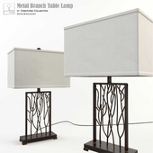 Metal Branch Table Lamp