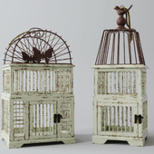 Antiqued Decorative Birdcages