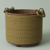 Bucket with ropes