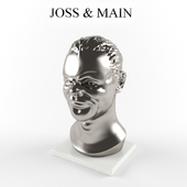 Sculpture of head of Joss &amp; Main