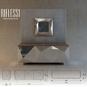 Riflessi - Cubrick Sideboard & Mirror