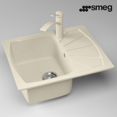 Flush composite sink Smeg LSE611AV