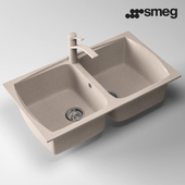 Flush composite sink Smeg LSE862AV