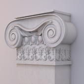 Ionic pilasters with increased currency
