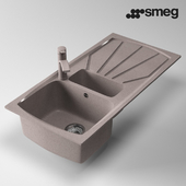 Flush composite sink Smeg LSE1015AV