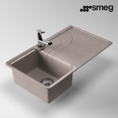 Composite flush sink Smeg LSE861AV