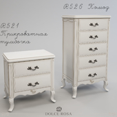 Bedside tables and chest of drawers DOLCE ROSA