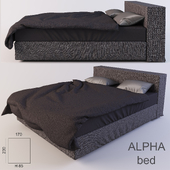 ALPHA BED bed with linens