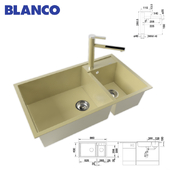 Sink BLANCO METRA 9 and mixer BLANCO LINEE-S