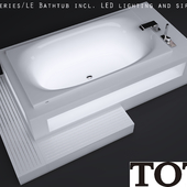 Ванна с LED подсветкой, мебель для ванны, смеситель TOTO NEOREST Series