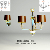 Люстра и бра Barovier&Toso Saint Germain 7061+7066