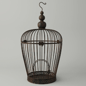 Rusted Metal Bird Cage