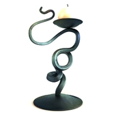 Eye Forged Candlestick