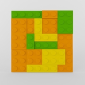 Стеновая панель Лего