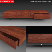 Flexform. Piuma. TV stand by Antonio Citterio. 2014