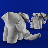Elephant from towels