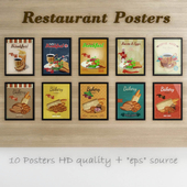 Posters for restaurant