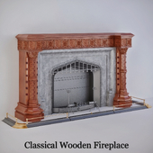 Classical Wooden Fireplace