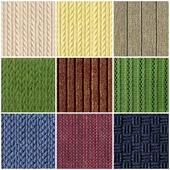 The texture of knitted fabric