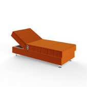 Single bed with lifting mechanism