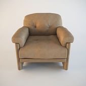 Scarpa Leather Coronado Lounge Chair Ottoman