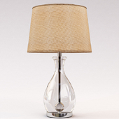 Longport Glass and Chrome Table Lamp