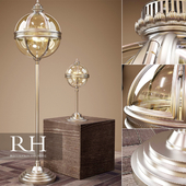 RH VICTORIAN HOTEL FLOOR LAMP + DESK LAMP