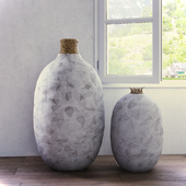 Wicker vase (papier-mache)