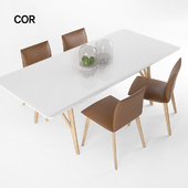Jalis Chair, Jalis dining table, COR