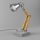 Table lamp wood and metal