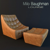 Milo Baughman Thayer Coggin Lounge Chair and Ottoman