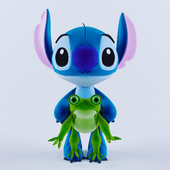 Stich and his friend Toad