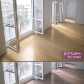 2 types of parquet: Oak Ardeche, Oak Severe