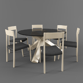 Set table and chairs