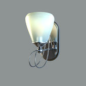 Denmark 1 Light Wall Sconce In Imperial Silver With Frosted Cirrus Glass - Quoizel (DK8701IS)