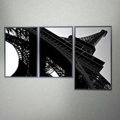 Photos of the Eiffel Tower in the frame