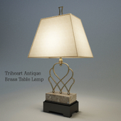 Triheart Antique Brass Table Lamp