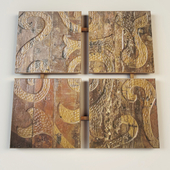 Decorative panel Maori 120x120