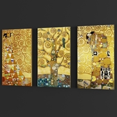 Triptych &quot;Tree of Life&quot; Gustav Klimt