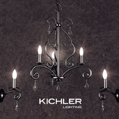 Kichler Lighting / Marcele Collection Mini Chandelier 3 Light OZ / Wall Sconce 1 Light OZ