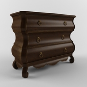 Hooker Furniture Living Room Three-Drawer Shaped Chest