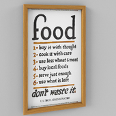 Holstee Poster - Food Rules