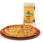 pizza + beer